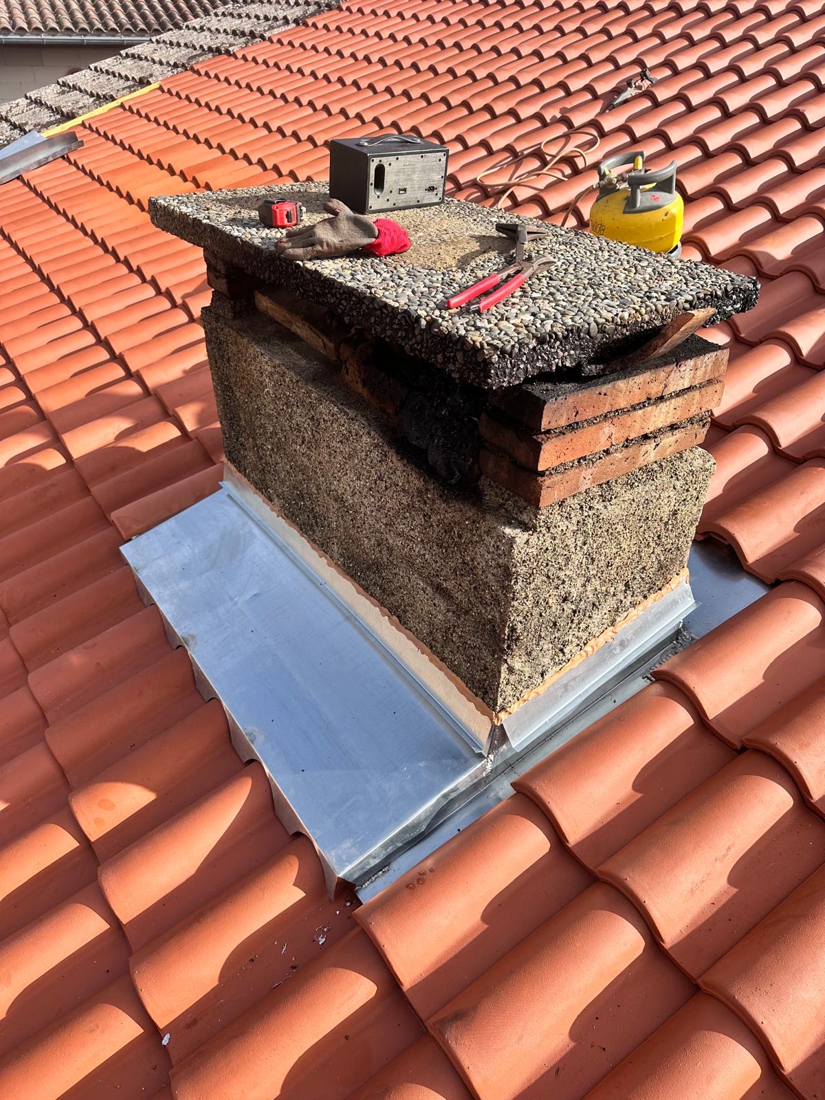 Contour de cheminée rénové à Blagnac